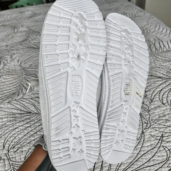 NWT Hey Dude Wendy Sport Mesh Light Gray 7 Wide slip-ons sneakers - Picture 13 of 15